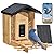 GESENWIN Smart Bird Feeder with Camera for Wild Birds - Identifies 11,000+ Species, Solar Panel Wireless Outdoors Bamboo Birdhouse with Cam,Full Colo Night Vision,2K HD Live Video & Instant Alerts