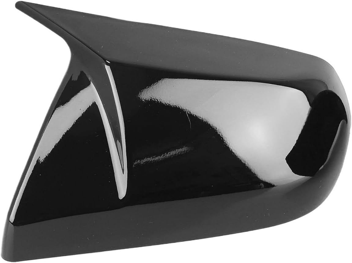 Mirror Cover Compatible With Cadillac CT4 ATS 2013-2024 Replacement Carbon Fiber Look/Gloss Black Rearview Cap(Carbon Fiber Look)