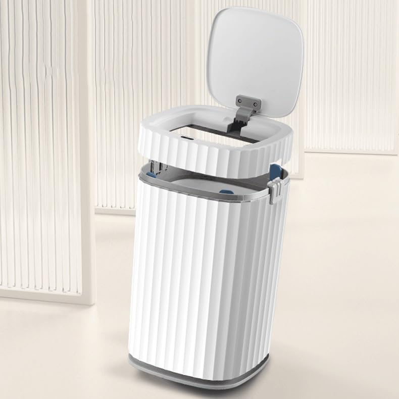Smart Trash Can Automatic Sensor Trash Can with Lid Trash Bin Bathroom Wastebasket Smart Home image 5