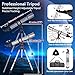 Gaterda Telescope, 90mm Aperture 900mm Refractor Telescope for Adults High Powered, Astronomical Telescopes for Adults Astronomy Beginners with Professional Eyepieces, Tripod, Phone Adapter&Carry Bag