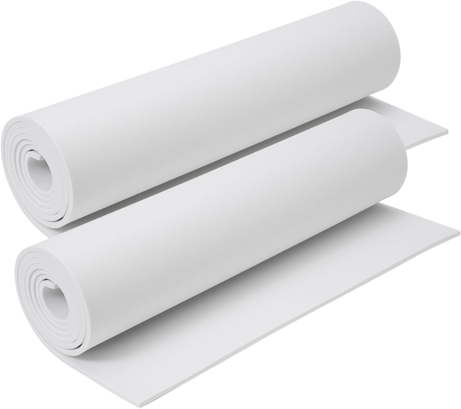 2Pcs EVA Foam 5mm, Cosplay Foam Roll 16 x 59in (6.5sqft) White