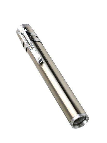 VMC Stainless Steel Pocket Pen Type LED Torch, Silver.