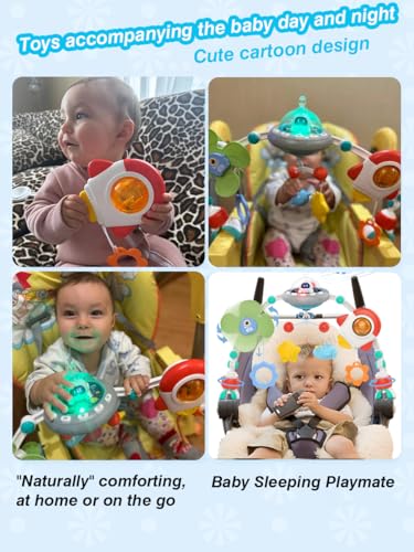 Image of Pau1Hami1ton Baby Stroller Arch Toys, Car Seat Toys,Bouncer Toy Bar /Mobile for Bassinet,Adjustable Baby Hanging Toys Fit for Crib Bed,Stroller.S-19(Spacecraft)