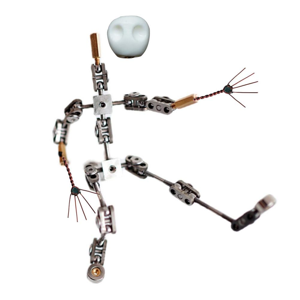 Kit di Armatura Stop Motion Fai-da-Te, Figura di burattino in Metallo con 12CM-20CM per la creazione di Design del Personaggio, sartiame di Animazione Stop Motion