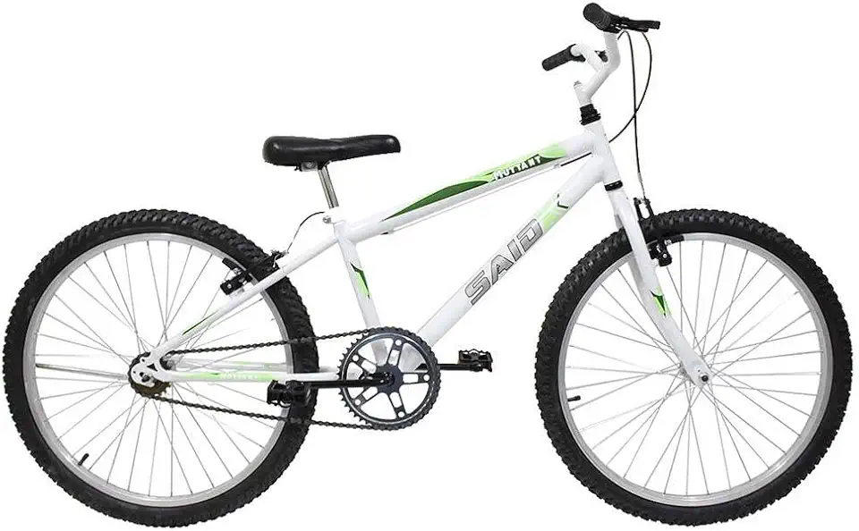 Bicicleta Aro 24 Bike Sem Marchas Feminina e Masculina Saidx Premium, Quadro em Aço, Freio V-Brake