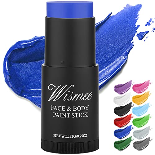 Reviews for Wismee Blue Face Paint Stick (0.75Oz) NonToxic Oil Based Face Makeup Body Paint