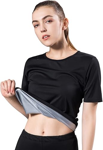 Miniatura 2 de Traje de sauna para mujer, anti rasgaduras, trajes de sudor, gimnasio, boxeo, entrenamiento, cuerpo completo, adelgazamiento, forma de cuerpo