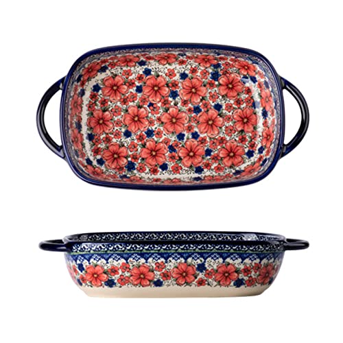 Plato de cerámica para hornear, cuenco de arroz binaural para hornear instantáneo, bandeja binaural para hornear, plato de ensalada para horno y cocina