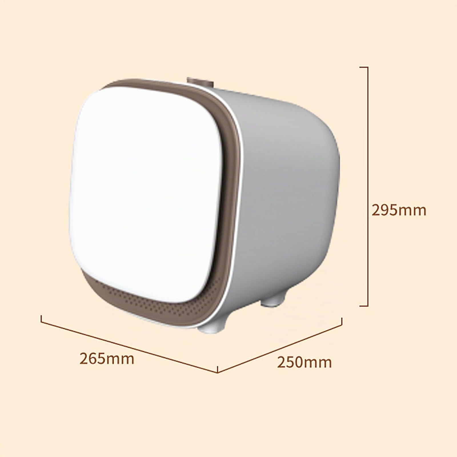 Mini asciugatrice portatile con rotazione a 60 ℃ a temperatura costante per viaggi, appartamenti, dormitorio studentesco, hotel, casa, circolazione dell'aria calda tridimensionale a 360°