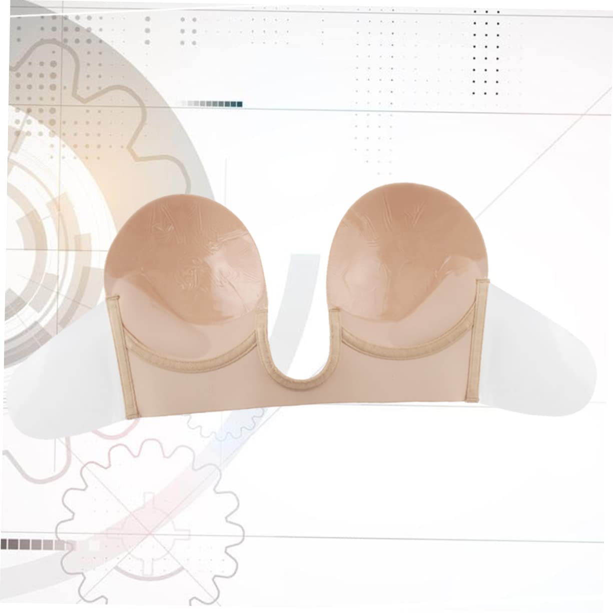 SOIMISS 3 Piezas Fundas de Skin Tint Cubiertas Adhesivas pétalos de Sujetador para Vestido sin Espalda Ropa Interior de Empanadas Reutilizables Sujetador sin Espalda