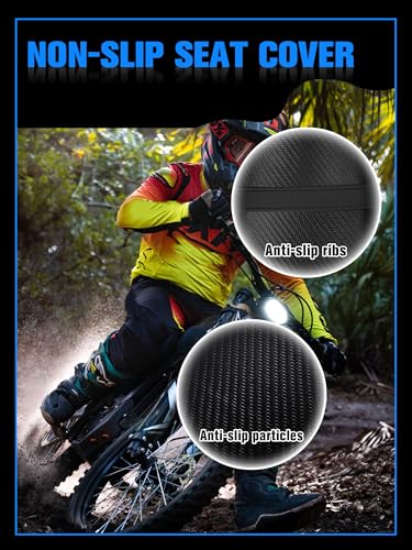 Image of Seat Cover for Talaria XXX X3, Electric Dirt Bike Soft Seat Cover Compatible Fit for Taparia X3 Ribbed Easy Installation Black