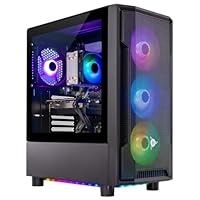 Skytech Shadow Gaming PC Desktop, Intel i5 14400F 2.5 GHz (4.7GHz Turbo Boost), AMD RX 9070 16GB GDDR6, 1TB NVMe SSD, 16GB DDR5 RAM 6000, 650W Gold PSU, Wi-Fi, Win 11