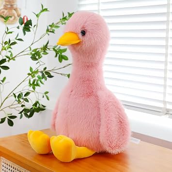 18" Pink Duck Stuffed Animal - Cute Soft Plush Toy