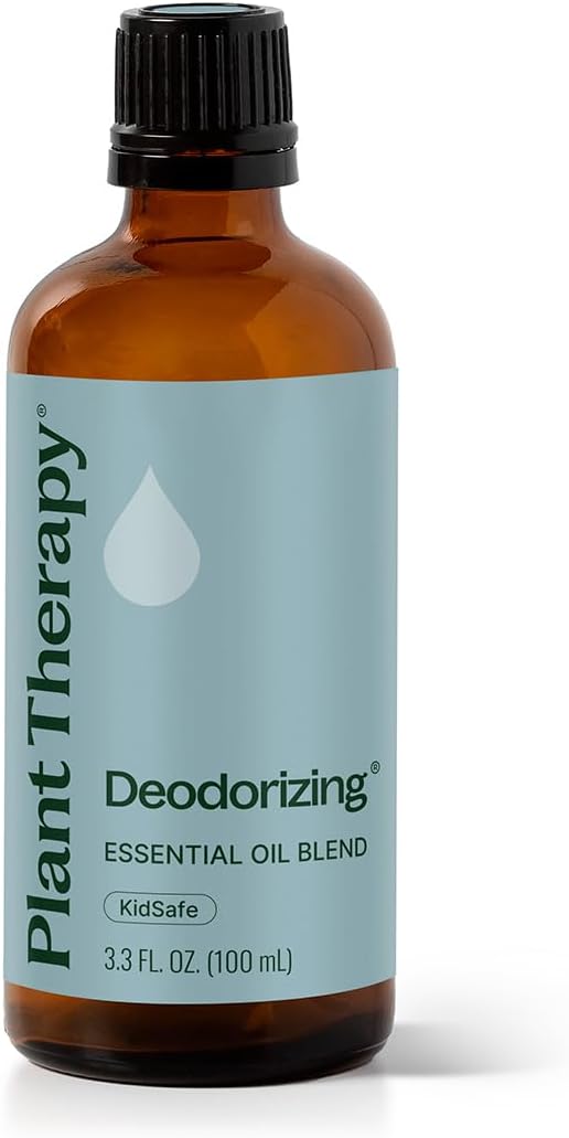 Plant Therapy Deodorizing Essential Oil Blend, 100 mL (3.3 oz), Made with 100% Pure Essential Oils, Undiluted, Perfect for Essential Oil Diffusers and Freshening A Room