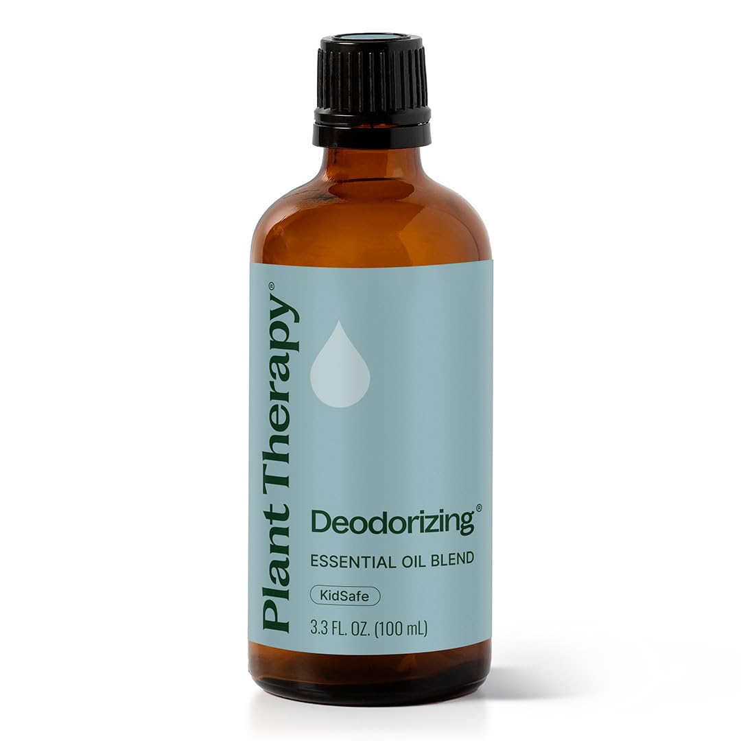 Plant Therapy Deodorizing Essential Oil Blend, 100 mL (3.3 oz), Made with 100% Pure Essential Oils, Undiluted, Perfect for Essential Oil Diffusers and