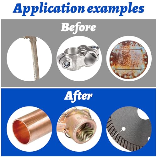Image of 6Pcs Bore Brush Set, Stainless Steel Wire Bore Cleaning Brushes with 1 /4 inch Hex Shank Twisted Wire Bristles, Different Sizes (9, 11, 13, 15, 17, 19mm) for Power Drill, Rust and Tube Cleaning