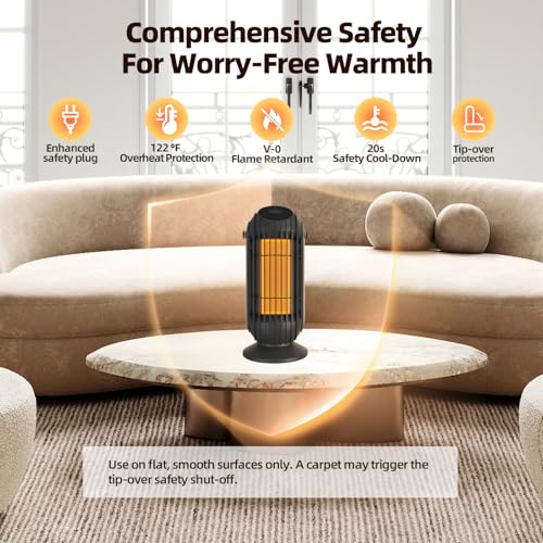 Portable Space Heater 1500W with Remote - $19.99 (Was $29.99)