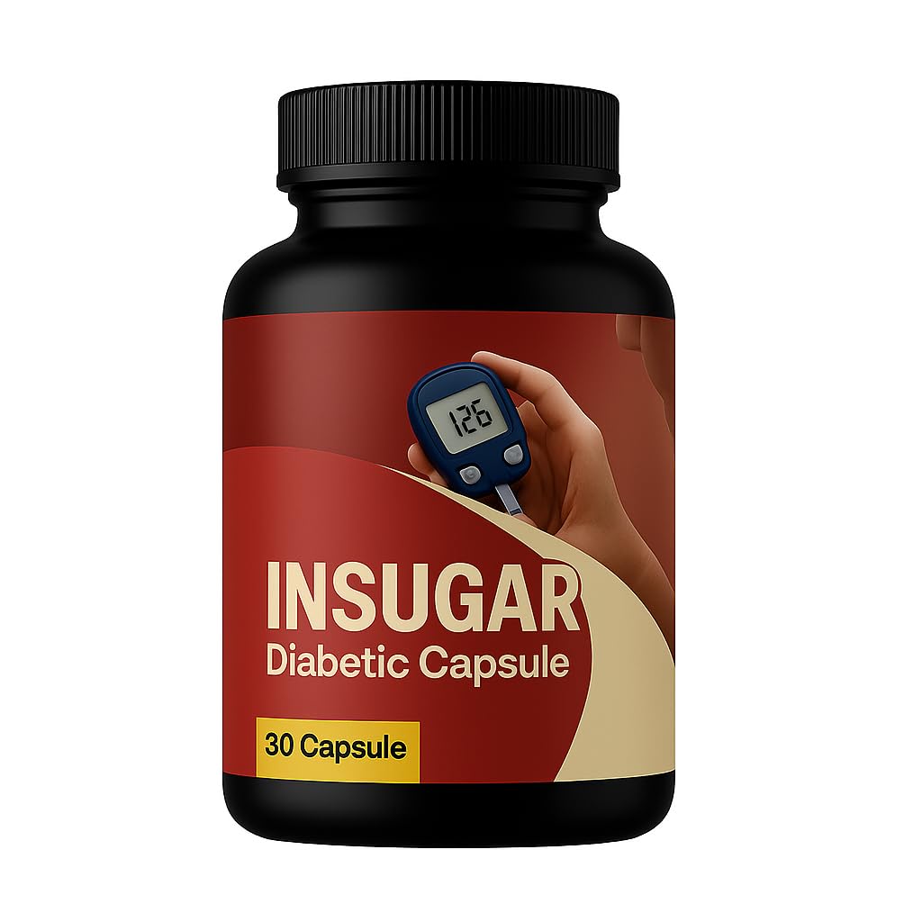 Insugar Diabetes Capsule for Blood Sugar Control | Herbal Diabetic Management Supplement for Glucose Balance | 30 Capsules-image-40