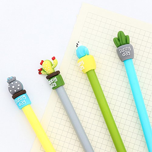 Pynxn - 4pcs / lot Giornata di sole Cactus penna