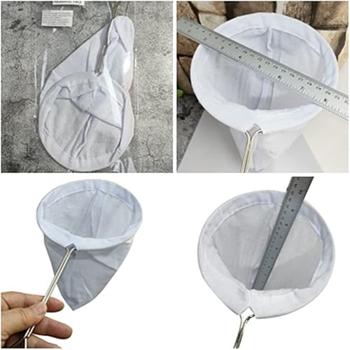 Miniatura 6 de Colador tailandés para té y café, filtro de algodón reutilizable grande de 6 x 12.5 pulgadas con asa, gotero de tela tradicional tailandés, cafetera