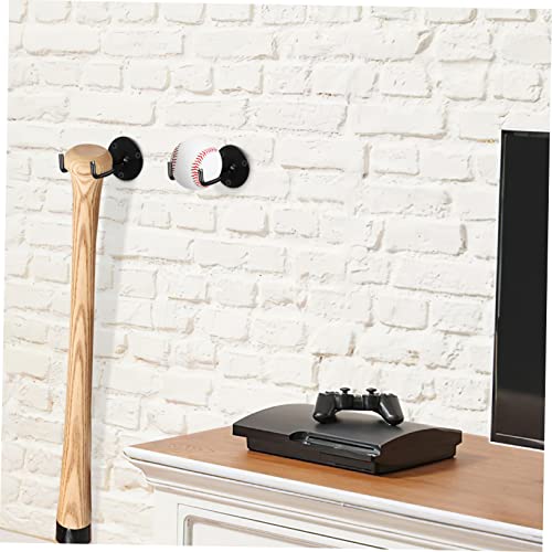 OSOLADY 6Pcs Baseball Bat Mount Holder Sturdy Display Hangers for Bats Balls Construction for Sports Fans to Organize Showcase Gear