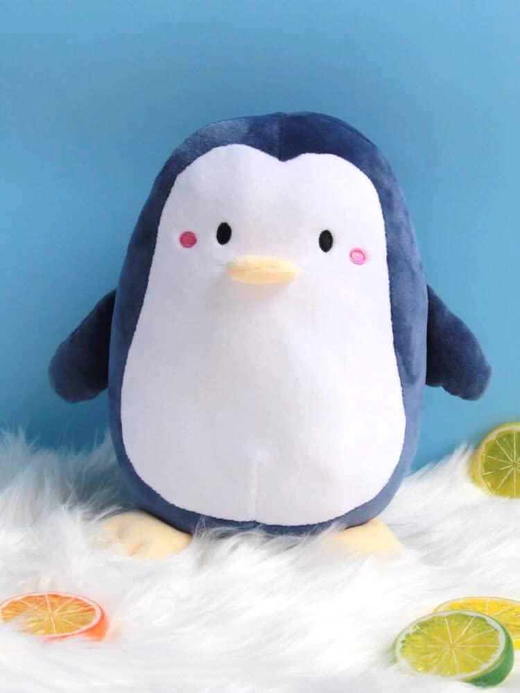 Sheru Funland Plush, 9.4-Inch, Bluish Gray Cute Penguin, Wonderful Gift for Kids, Girls and Boys for Fun and Play