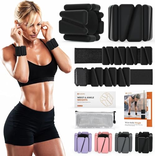 Image of Wrist Weights, Ankle Weights for Women Men, Adjustable Wrist Weighted Bracelet for Home Gym Workout, Running, Yoga, Exercise, Strength Training