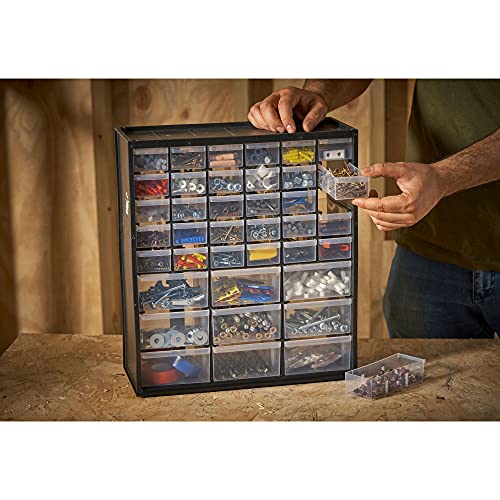 Stanley Aufbewahrungsbox (mit 39 Schubfächern, Maße 36.5 x 43.5 x 15.5 cm, geeignet für Wandmontage) 1-93-981… – Bild 5