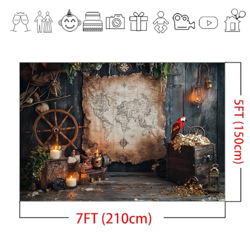 Fondo fotográfico pirata Mocsicka 7x5ft miniatura 6