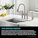KRAUS Allyn Transitional Bridge Kitchen Faucet and Water Filter Faucet Combo in Spot Free Stainless Steel, KPF-3121-FF-102SFS