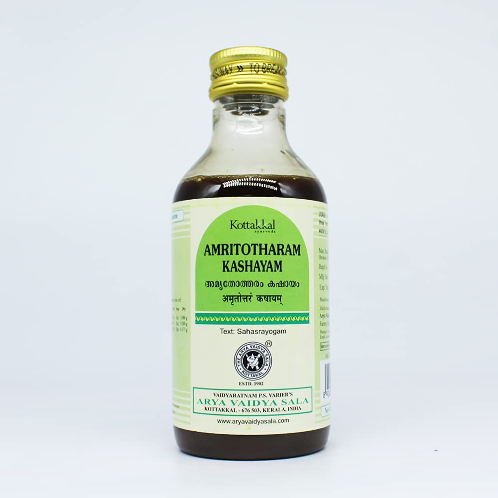 Amritotharam Kashayam-200ML, (Pack Of 1), Of Arya Vaidya Sala Kottakkal and get Golden Oldie Herbs®, Sukanthi Pills-1gm