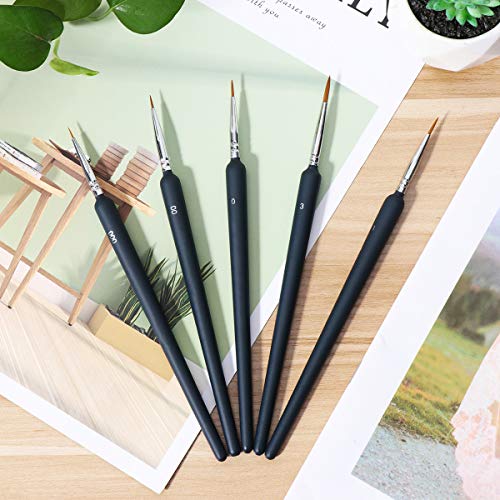 Ultra Fine Detail Paint Brush Set - Fine Tip Art Schilderpenseel voor Tekenen - 5 stuks - Image 6