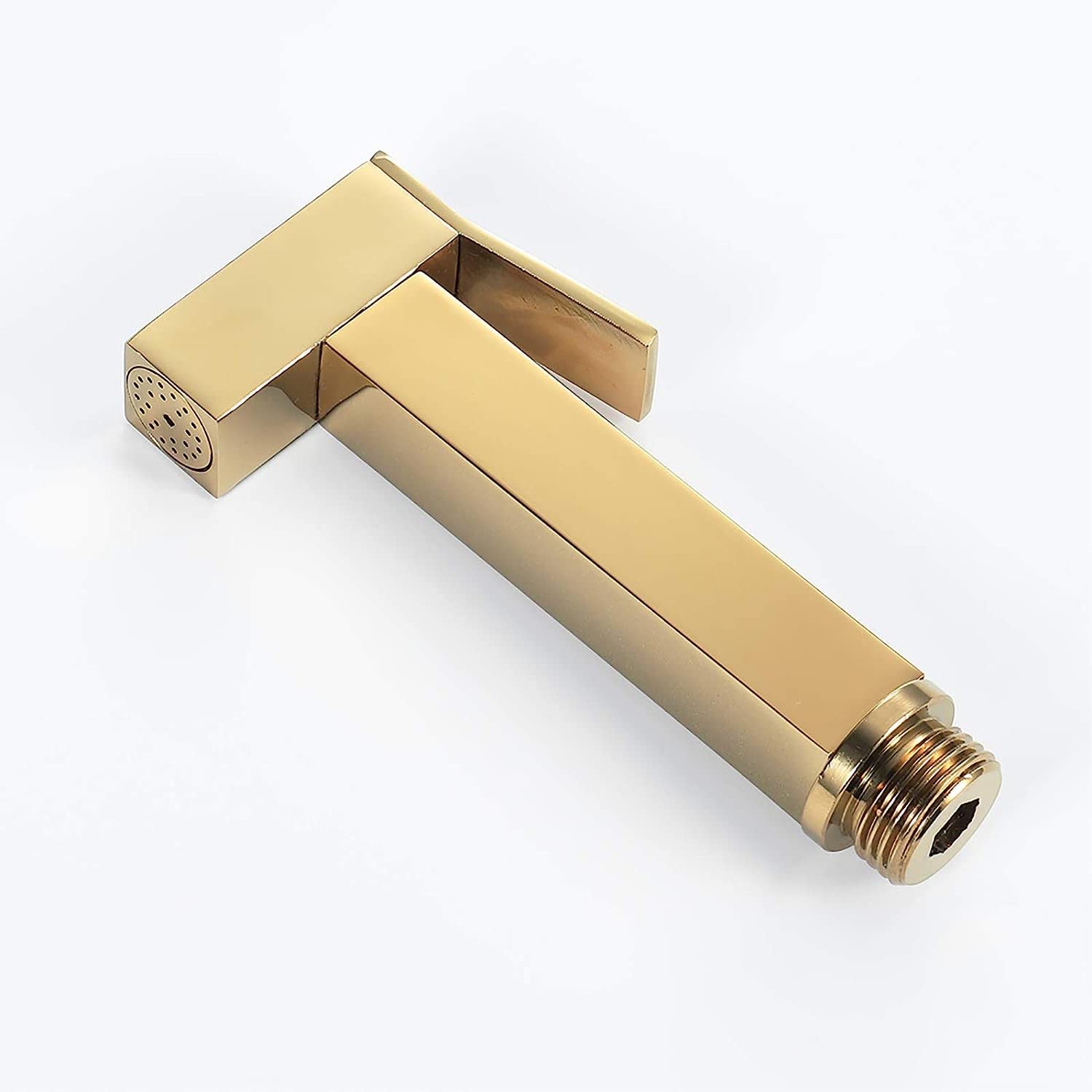 Handheld Bidet Sprayler do toalety, Titanium Gold Portable Tkanina Zestaw rozpylacza Mosiężne Bidet Zestaw opryskiwaczy z wąż prysznicowy i uchwyt na higienę osobistą, kąpiel zwierzak