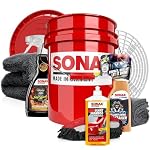 detailmate – Autowäsche Set | SONAX Autoshampoo + Wascheimer + Zubehör | 