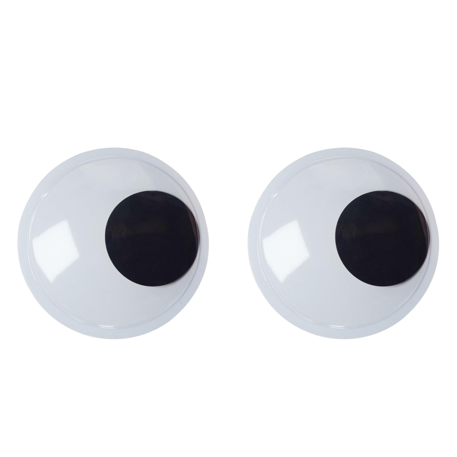 AOODOOM 6 Inches Halloween Giant Googly Eyes - 2 Pcs Large Wiggle Eyes Self Adhesive for DIY Craft Decorations and Christmas Ornaments