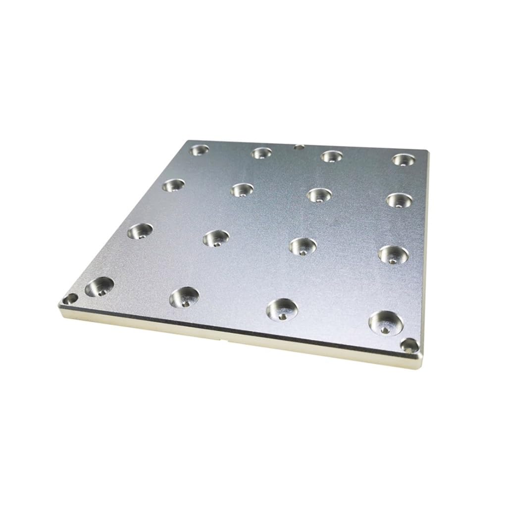 Placa de Aluminio Anodizado for Impresoras - Soporte de Cama Calefactora de 150×150×8mm - 1ud