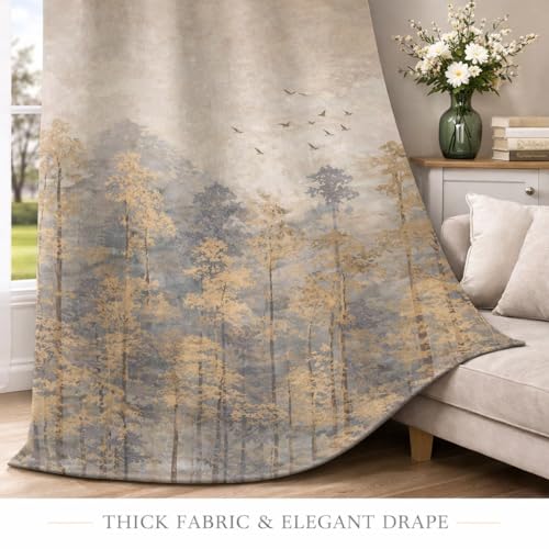 Image of STITCHNEST 'Florea Series' Premium Satin Room Darkening Curtains 7 Feet Long Set of 1 | Door Curtain 7 x 4 Feet | Blocks 70-80% Light | Ideal for Bedroom, Living Room & Home Decor