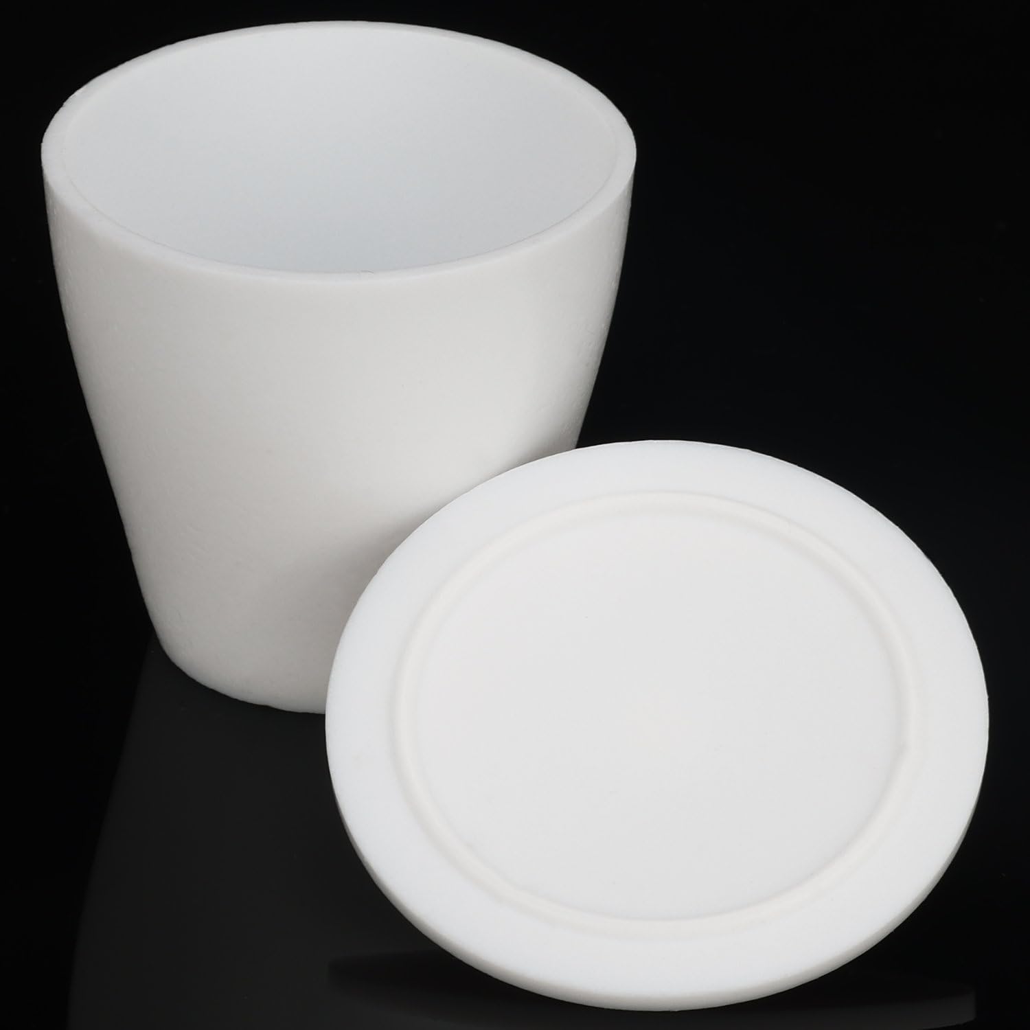 stonylab PTFE Tiegel, 100 ML High Form PTFE Tiegel Becher mit Deckel, Säure- und Laugenbeständig, Hochtemperaturbeständig, für Laborforschung