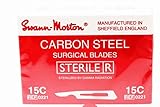 Swann Morton No.15C Scalpel Blades - Box of 100 - New Dated 2021 - STERILE