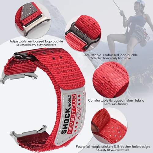 Image of Nylon Watch Band Compatible with Samsung Galaxy Watch Ultra 1 /2. | Millitary Nylon Strap Galaxy Watch Ultra -47mm for Men.