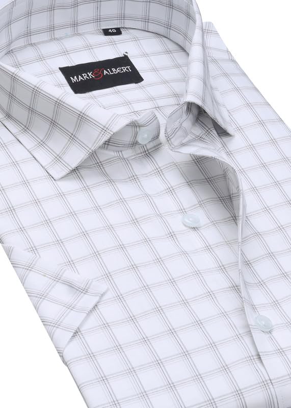 Image of Mark & Albert Men's Half Sleeves Regular Shirt