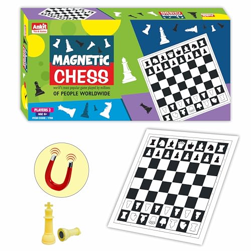 Image of Ankit toys & Games Magnetic Chess 12 inch - Travel-Friendly Game Board for Kids & Adults - Portable, Durable Strategy Game - Fun Family Activity for Age 6+