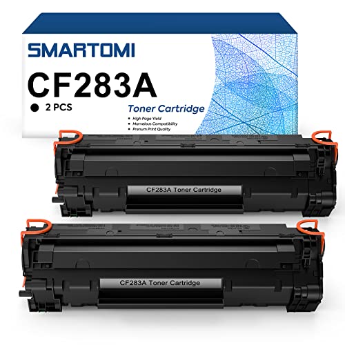 SMARTOMI 83A CF283A Compatible Cartucho de Tóner para HP 83A CF283A para HP Laserjet Pro MFP M125nw M127fs M127fw M127fn M225dw M125a M201dw M201n MFP M225dn M127fp (2 Negro) Cover