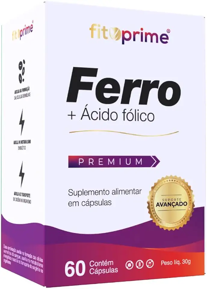 Ferro + Ácido Fólico 60cápsulas Fitoprime