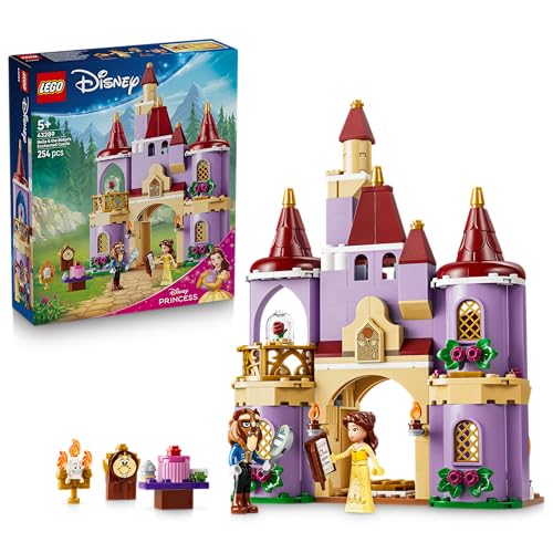 LEGO ǀ Disney Princess Le Château Enchanté de la Belle et la Bête - Jouet de Construction - Jeu Éducatif avec 2 Mini-Poupées & Figurine de Lumière -...