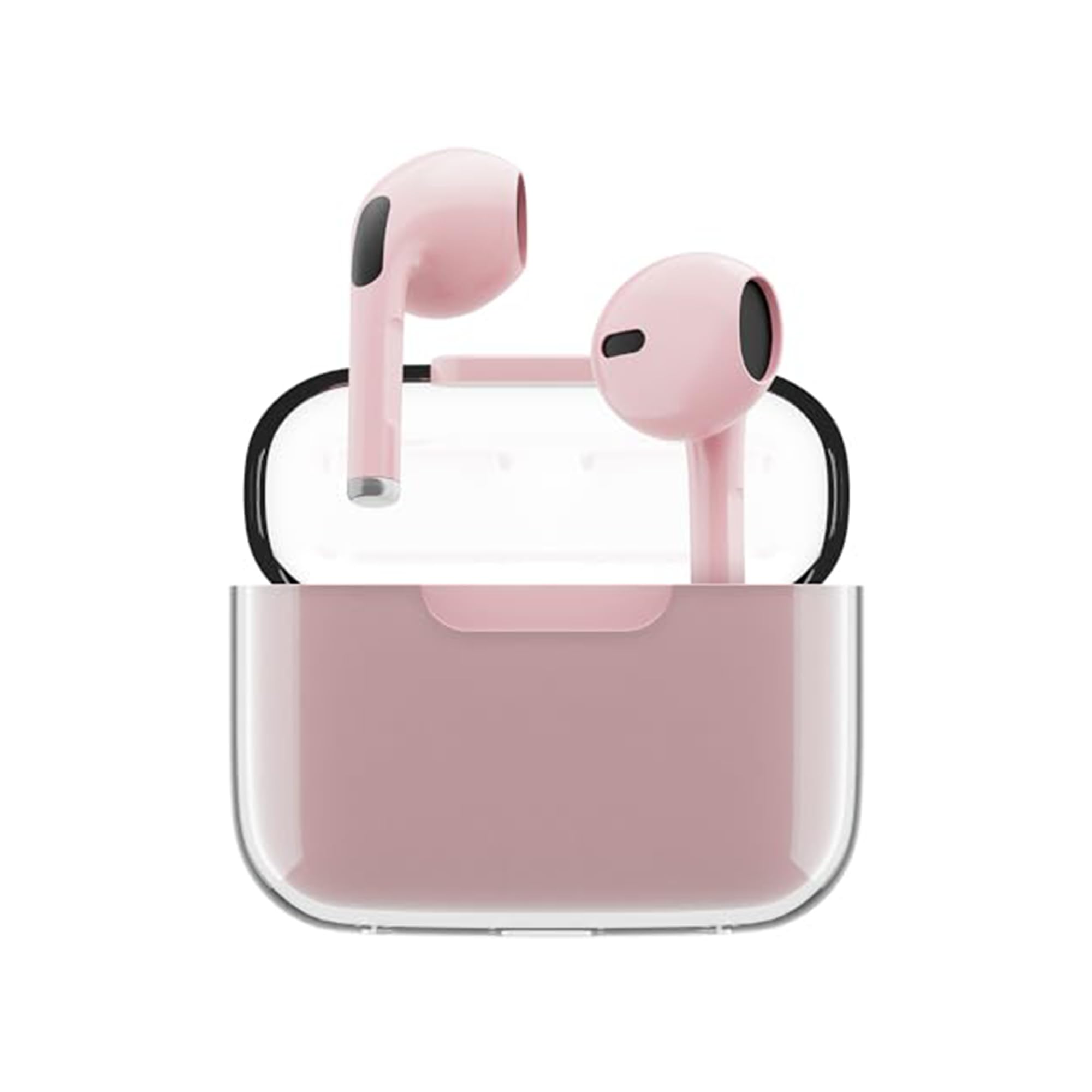 Juice Pick 'N' Mix Wireless Earphones – Bluetooth Earbuds with Charging Case, USB-C Cable, Touch Controls, 20H Playtime, 10m Range – Pink