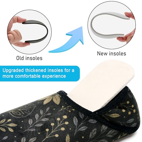 ANLUKE House Slippers for Women Men with Rubber Sole Soft Lightweight Indoor/Outdoor3