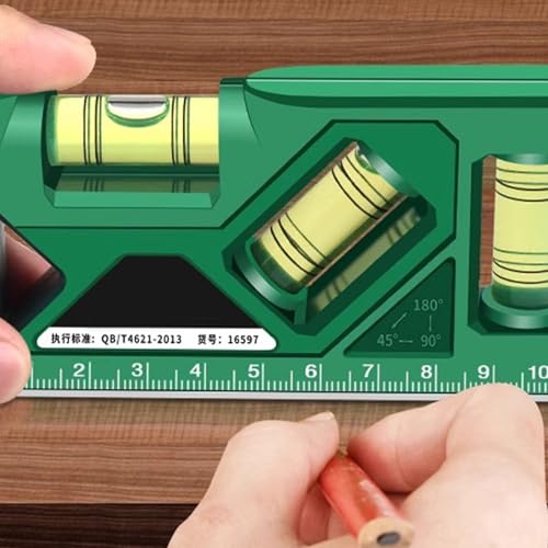 Nivel con medidor de ángulos integrado para construcción miniatura 6