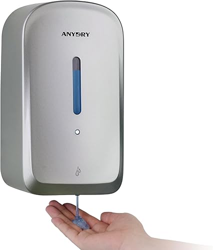 Miniatura 9 de Dispensador de jabón automático comercial, gran capacidad de 34 oz/33.8 fl oz, dispensador de líquido sin contacto para baños de alto tráfico,