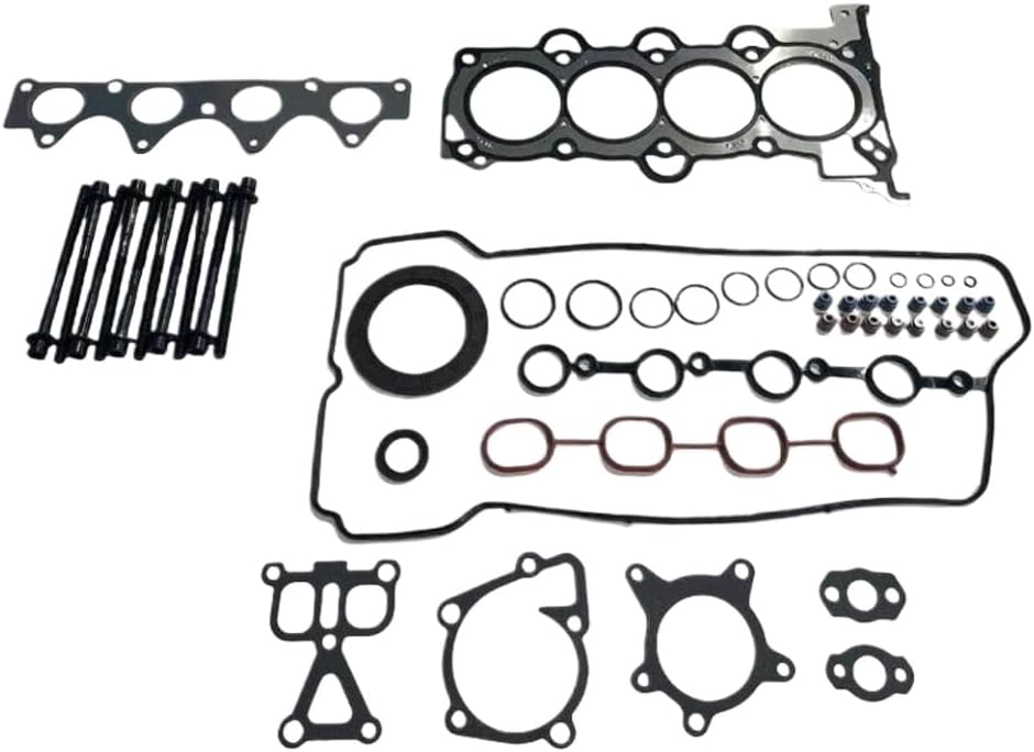Engine Cylinder Head Assembly Gasket Bolt Set for 1.6L L4 Engines Compatible with 2012-2019 Accent and Soul